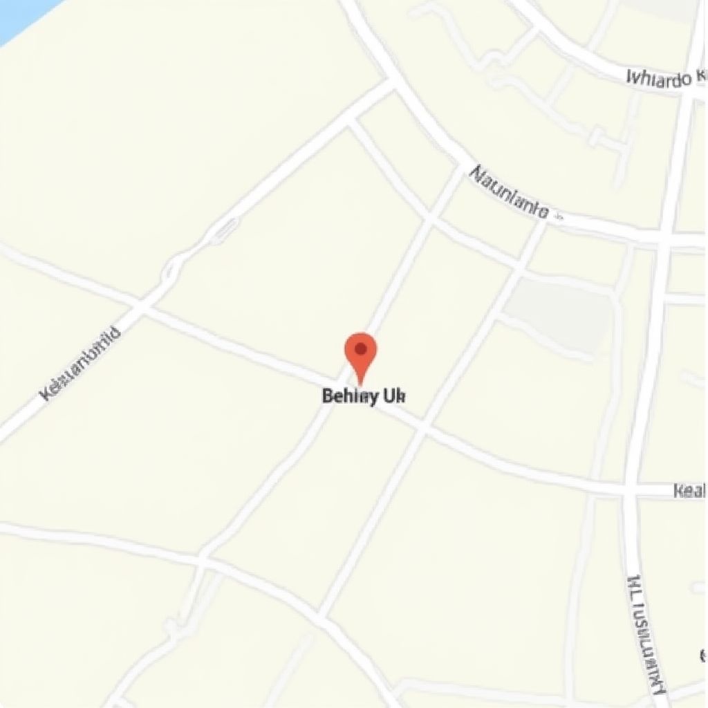 Huzur Bahçesi'nin haritadaki konumu